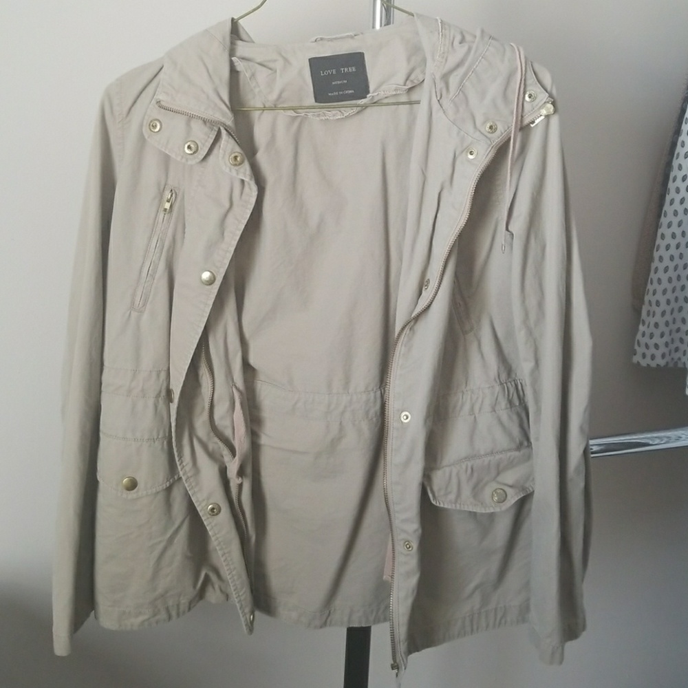 Love Tree khaki army jacket